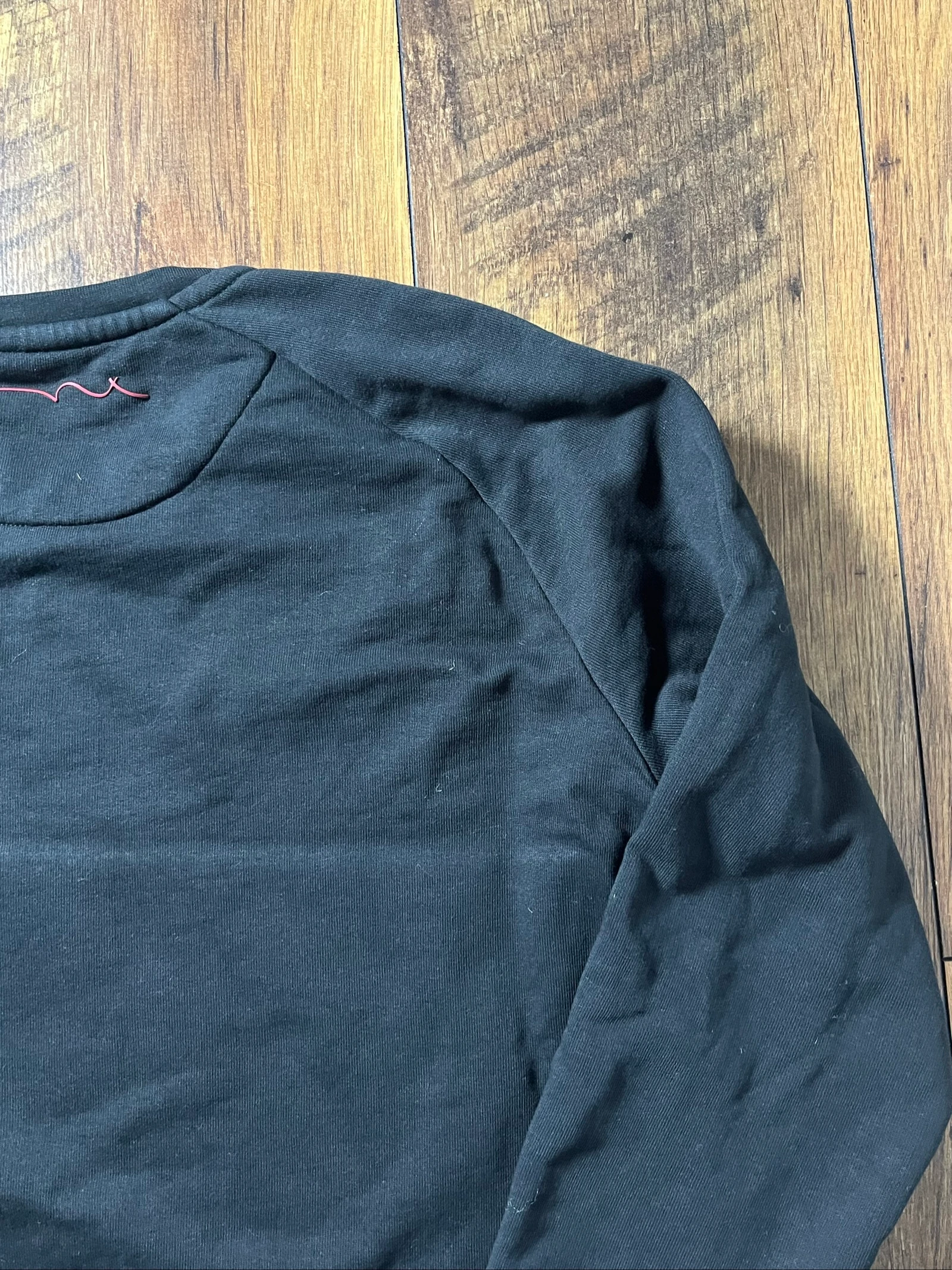 Black round neck sweatshirt with raglan sleeves, regular fit - Teddy Smith - size L - very good condition – photo 13